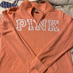 PINK peach pull over size Large*runs small